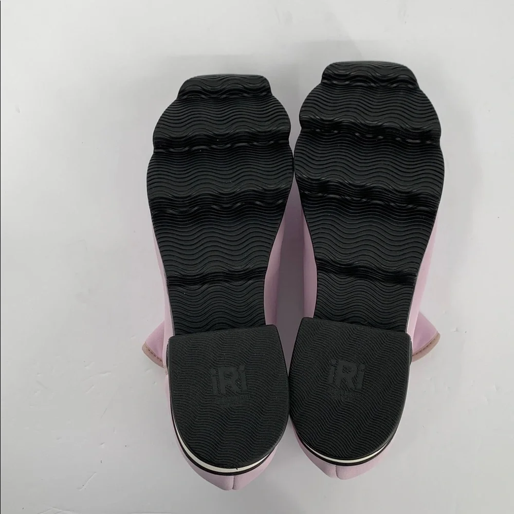 IRI NYC Wes Neoprene slip-on sneaker shoe pink white heel comic new 40.5 10